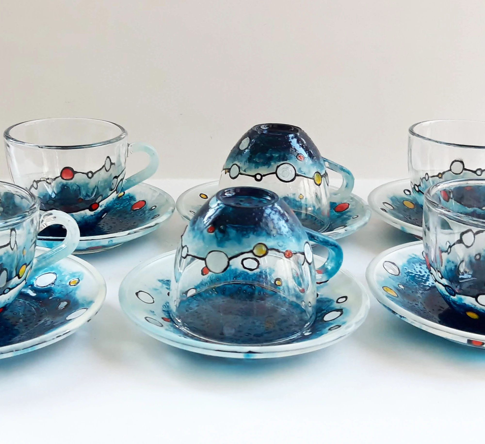 Сервиз за италианско кафе - Морска мечта