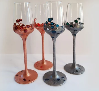 Ръчно рисувани чаши за ракия