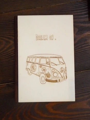 Луксозен тефтер с дървени корици - Мечта