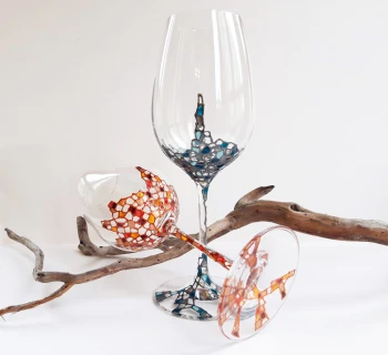 Рисувани чаши за вино - Мозайка